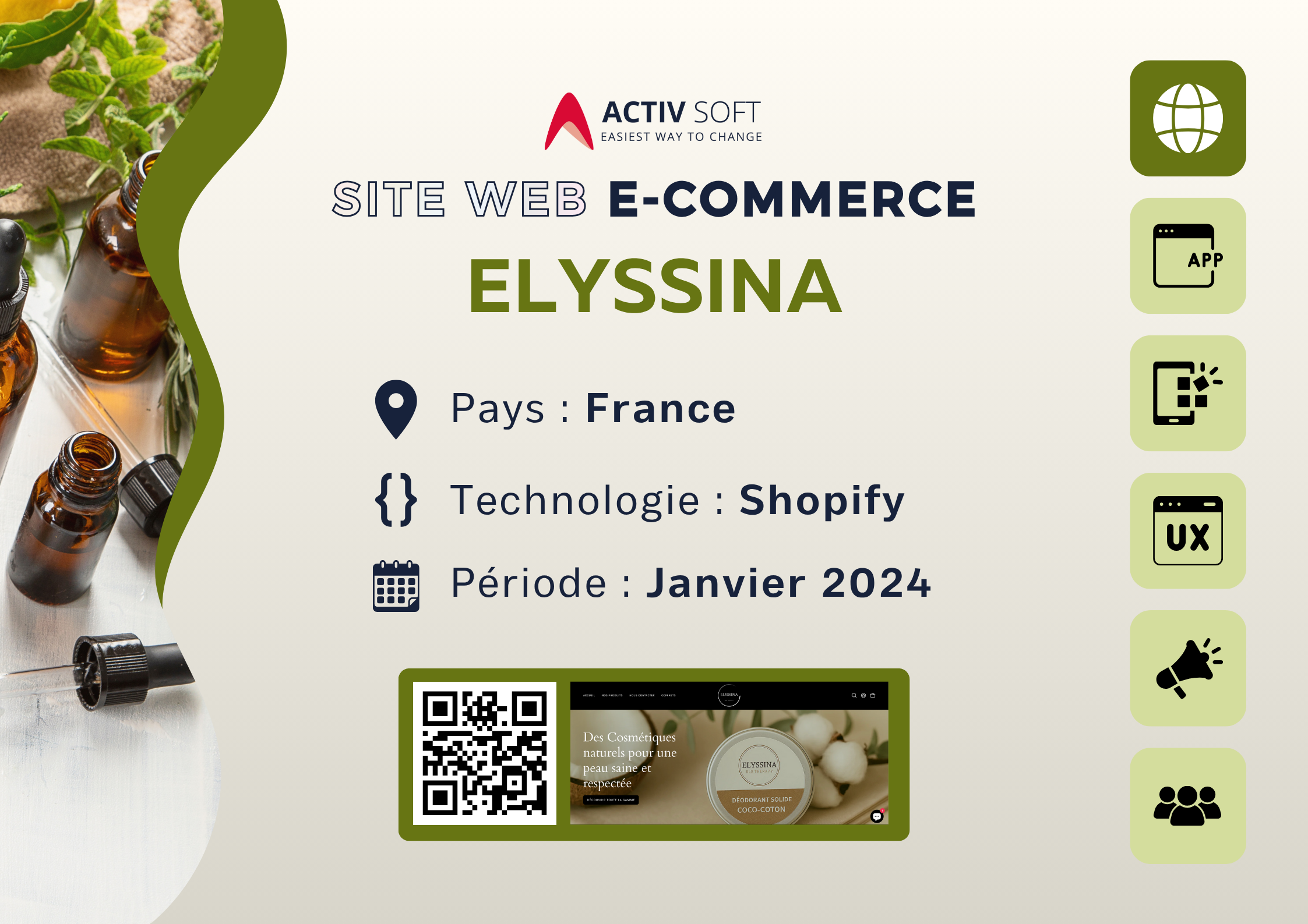 Site web Elyssina