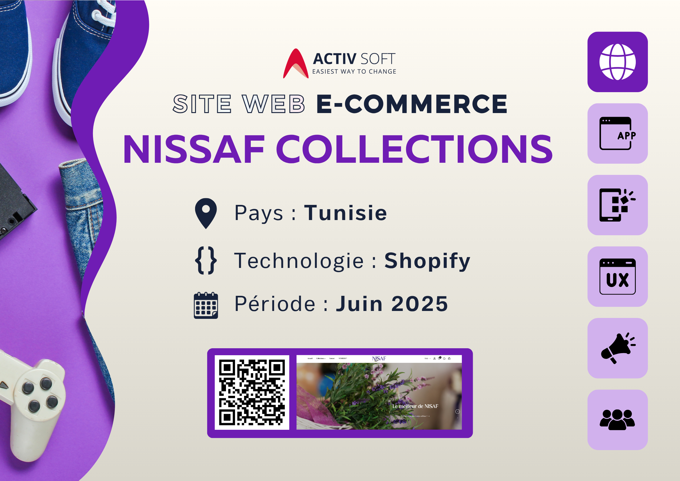 Site web Nissaf Collections